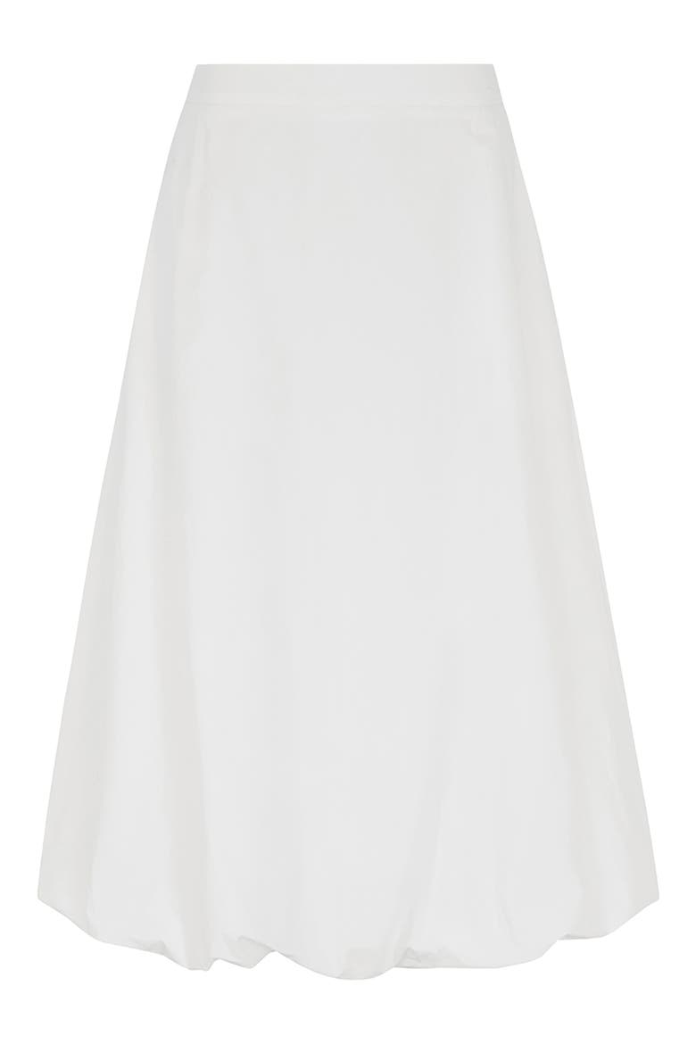 Nola Organic Cotton Bubble Midi Skirt, Alternate, color, WHITE