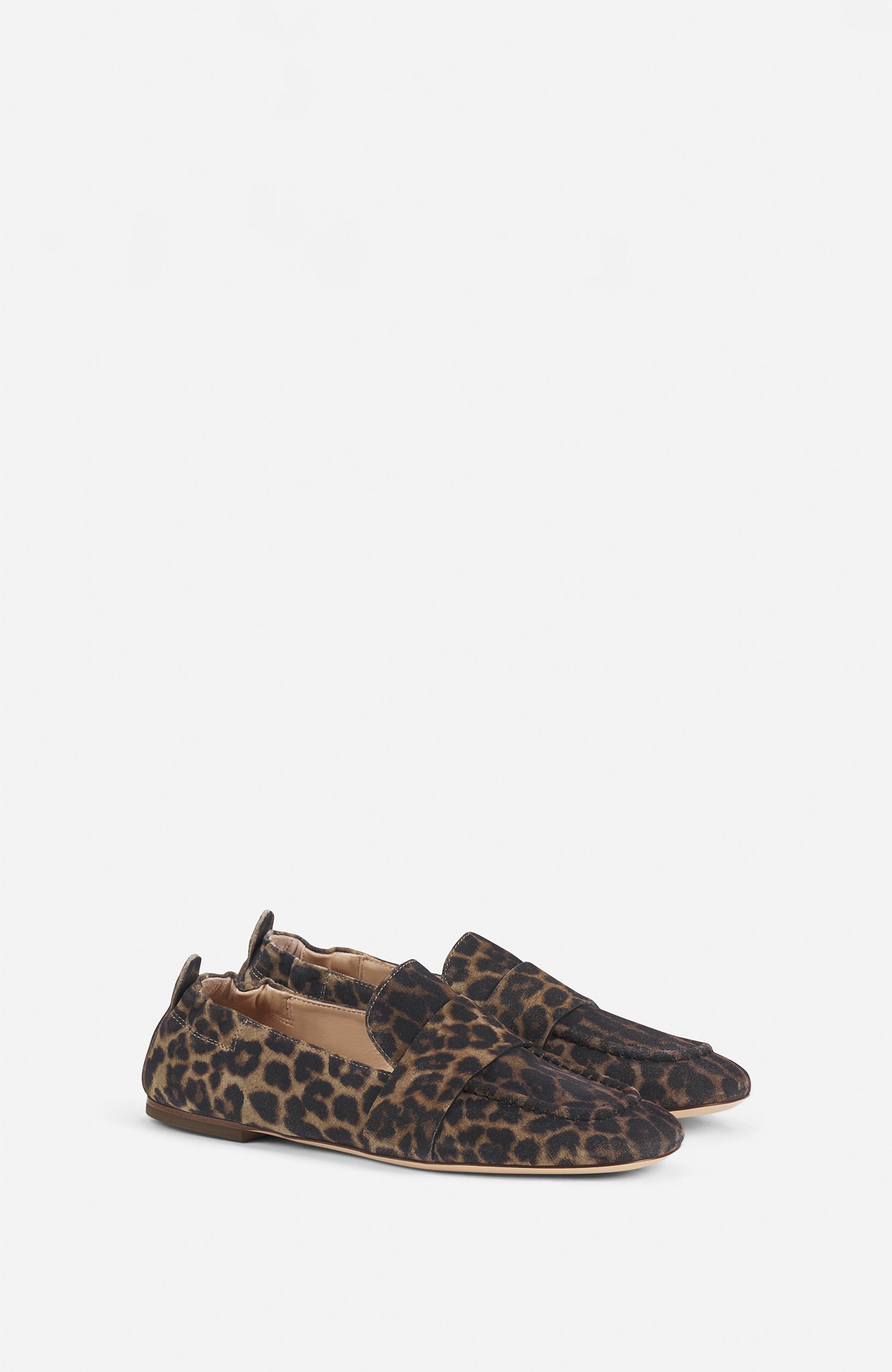 AGL Cristiana Leather Moccasin, Alternate, color, Leopard