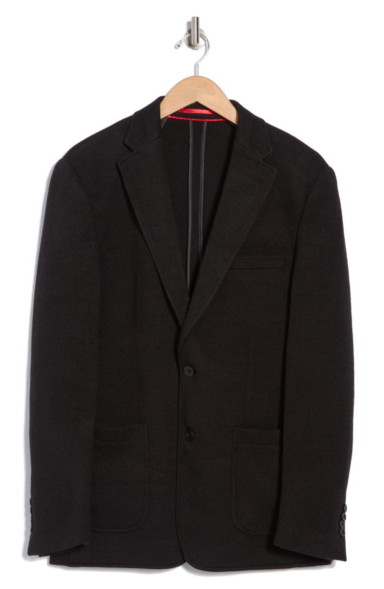 Lucky Brand Knit Sport Coat, Alternate, color, Black