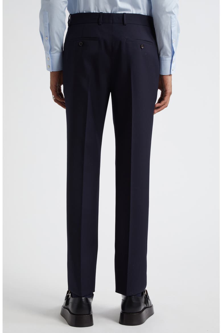 Low Rise Wool Cigarette Trousers, Alternate, color, NAVY