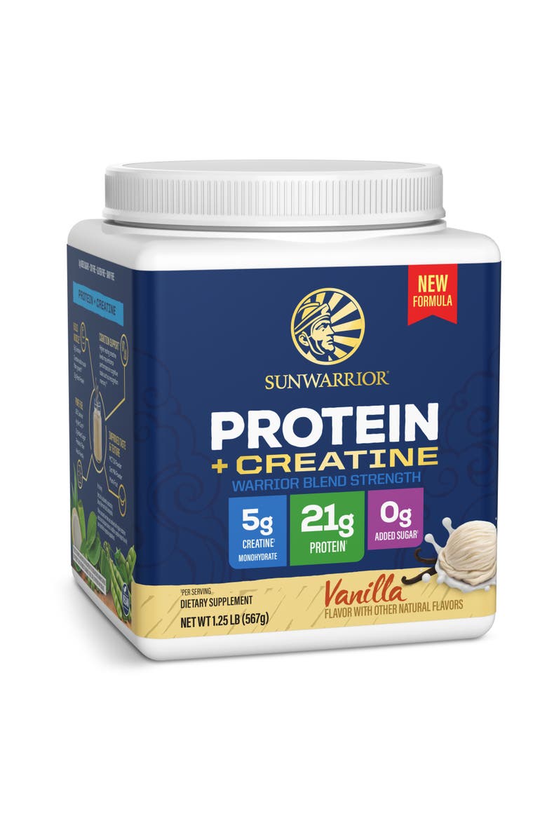 Warrior Blend Strength + Creatine Protein Powder Tub, Main, color, Vanilla, 567g (14 srv)