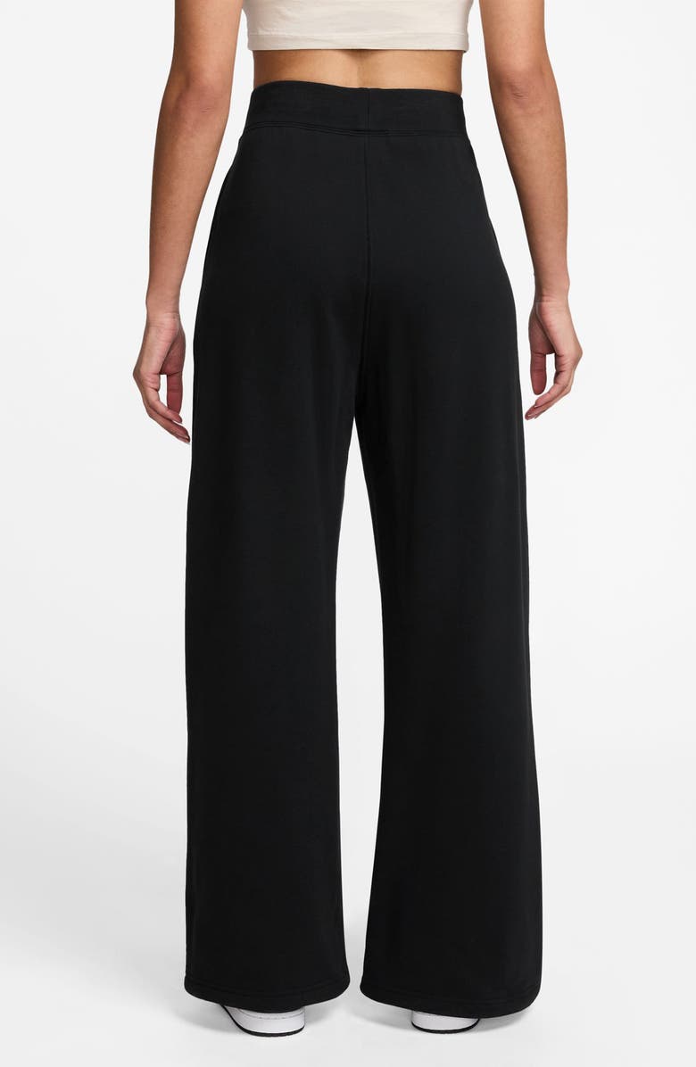 Jordan Flight Fleece French Terry Open Hem Pants, Alternate, color, Black/ Dark Smoke Grey