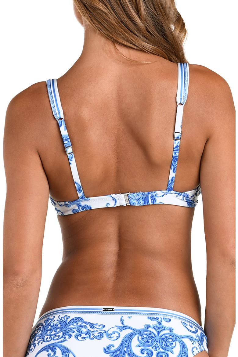 Lexie Baroque Bikini Top, Alternate, color, BLUE