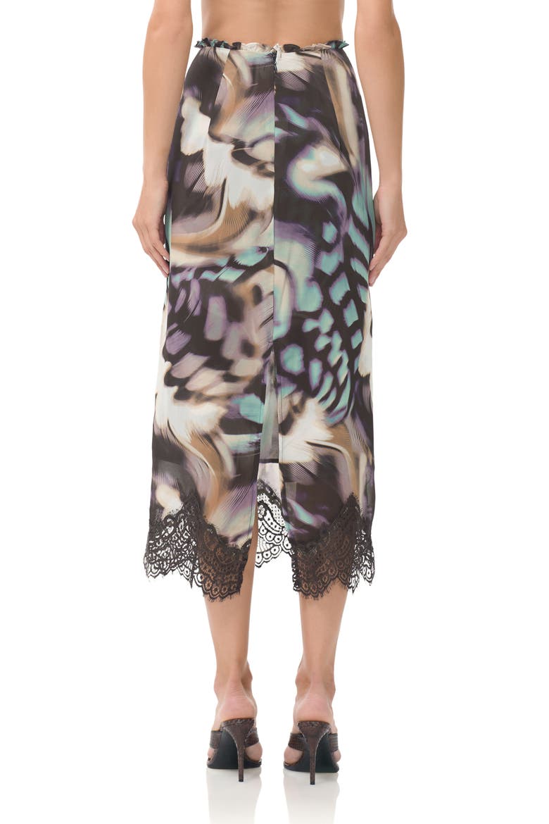 Ackley Lace Trim Midi Skirt, Alternate, color, FEATHER SWIRL