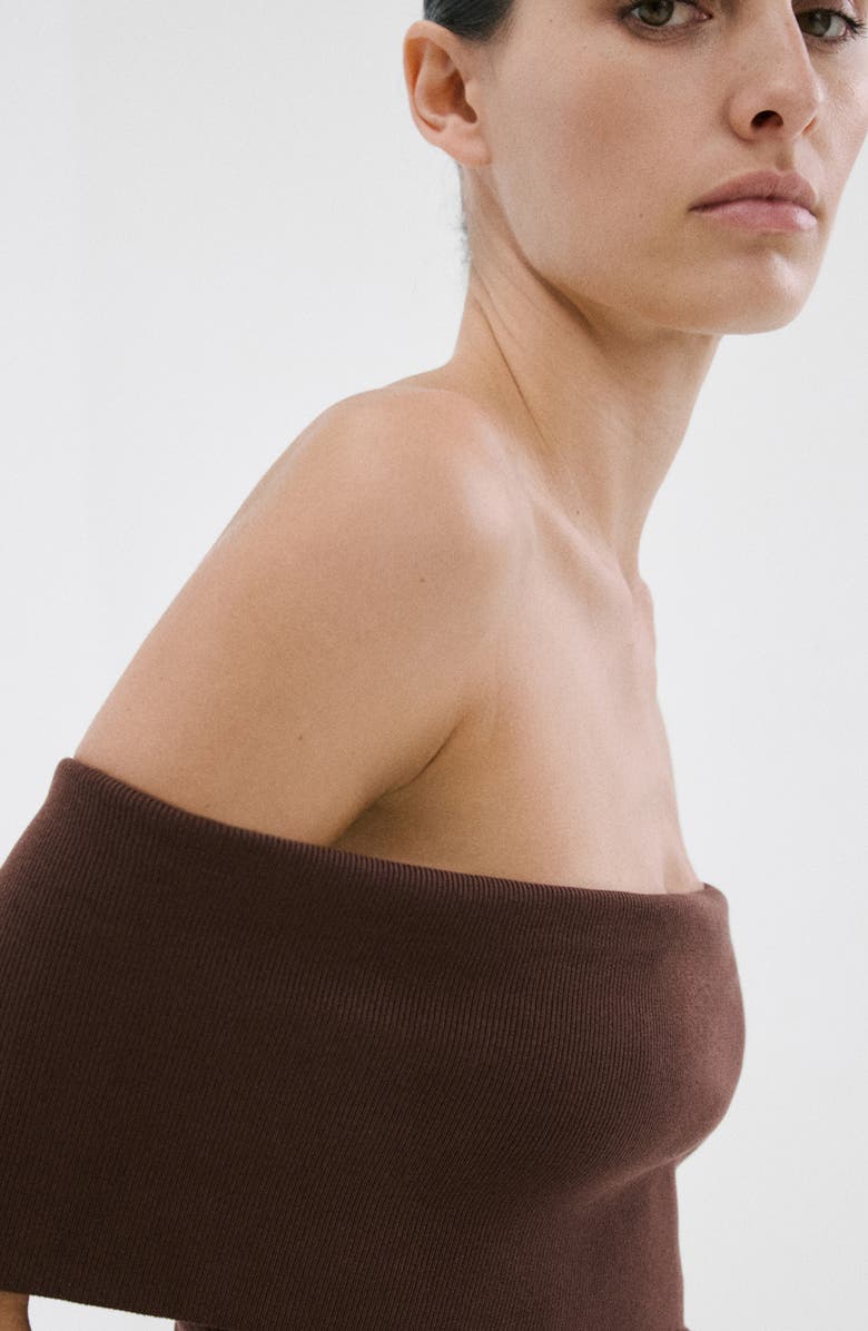 MANGO Off the Shoulder Rib Top, Alternate, color, 