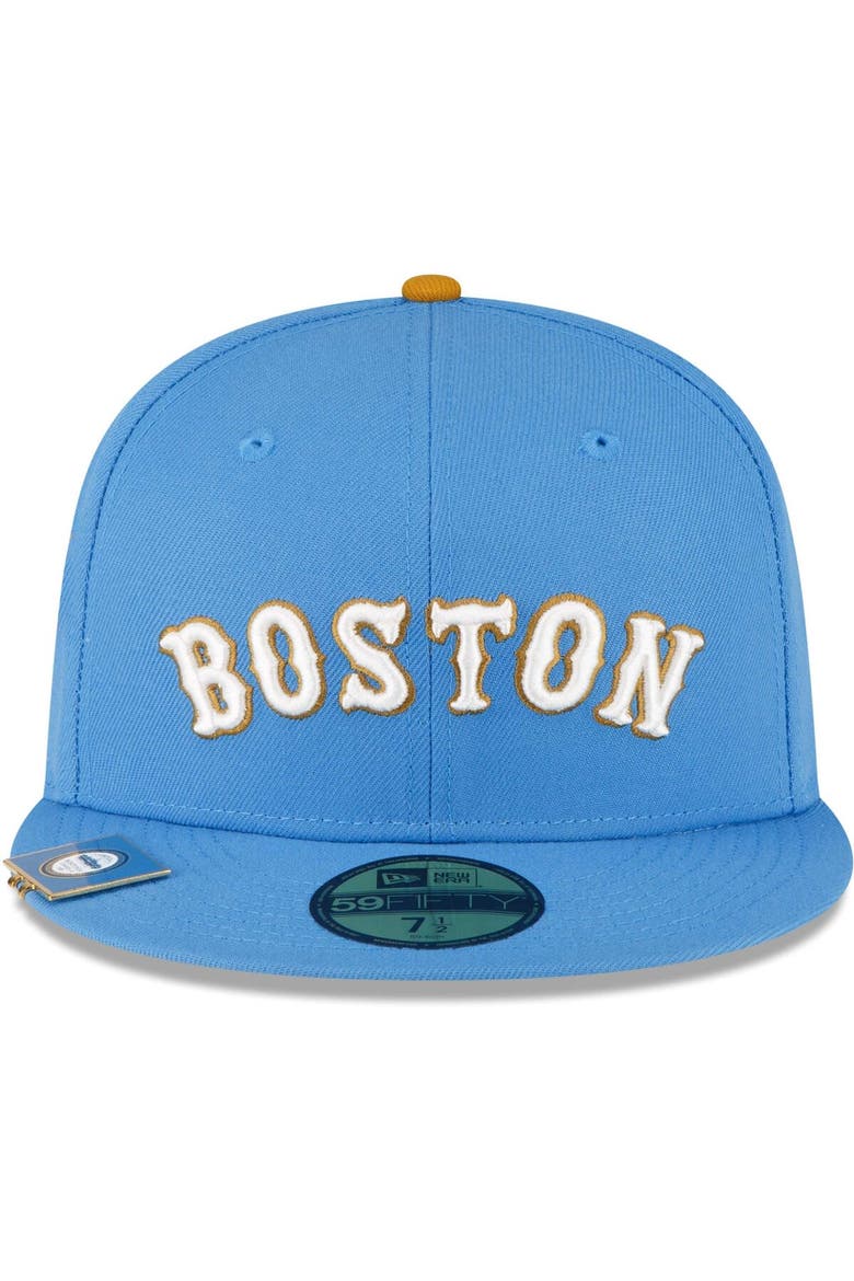 Men's New Era Light Blue Boston Red Sox City Flag 59FIFTY Fitted Hat, Alternate, color, Light Blue