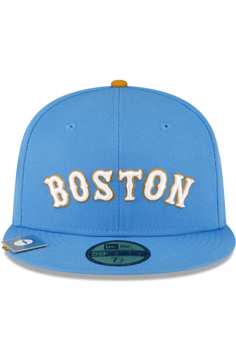 New Era Men's New Era Light Blue Boston Red Sox City Flag 59FIFTY Fitted Hat, Alternate, color, Light Blue