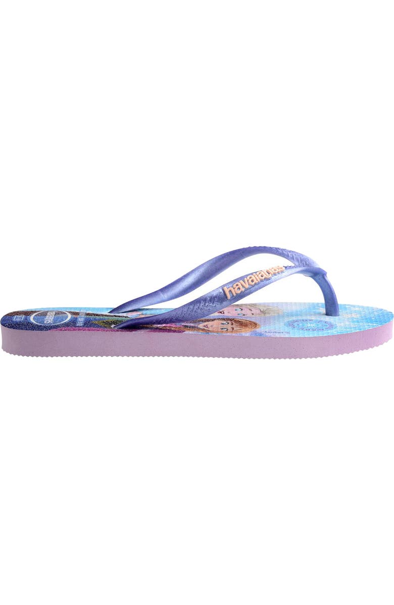 Havaianas Disney Princess Flip Flop, Alternate, color, Purple Fantasy