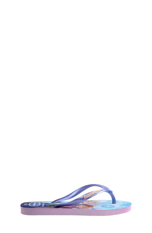 Havaianas Disney Princess Flip Flop In Purple