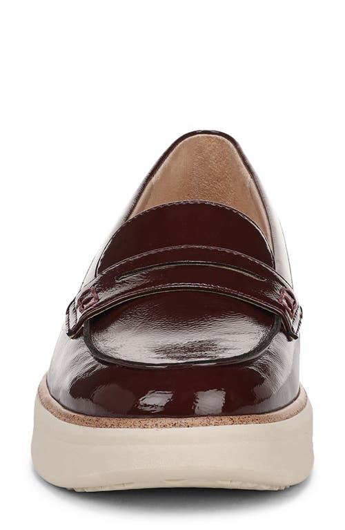 Lifestride Chelsea Platform Penny Loafer In Burgundy