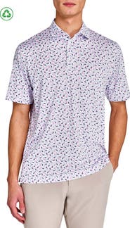 CONSTRUCT Regular Fit Koi Fish Recycled Performance Golf Polo