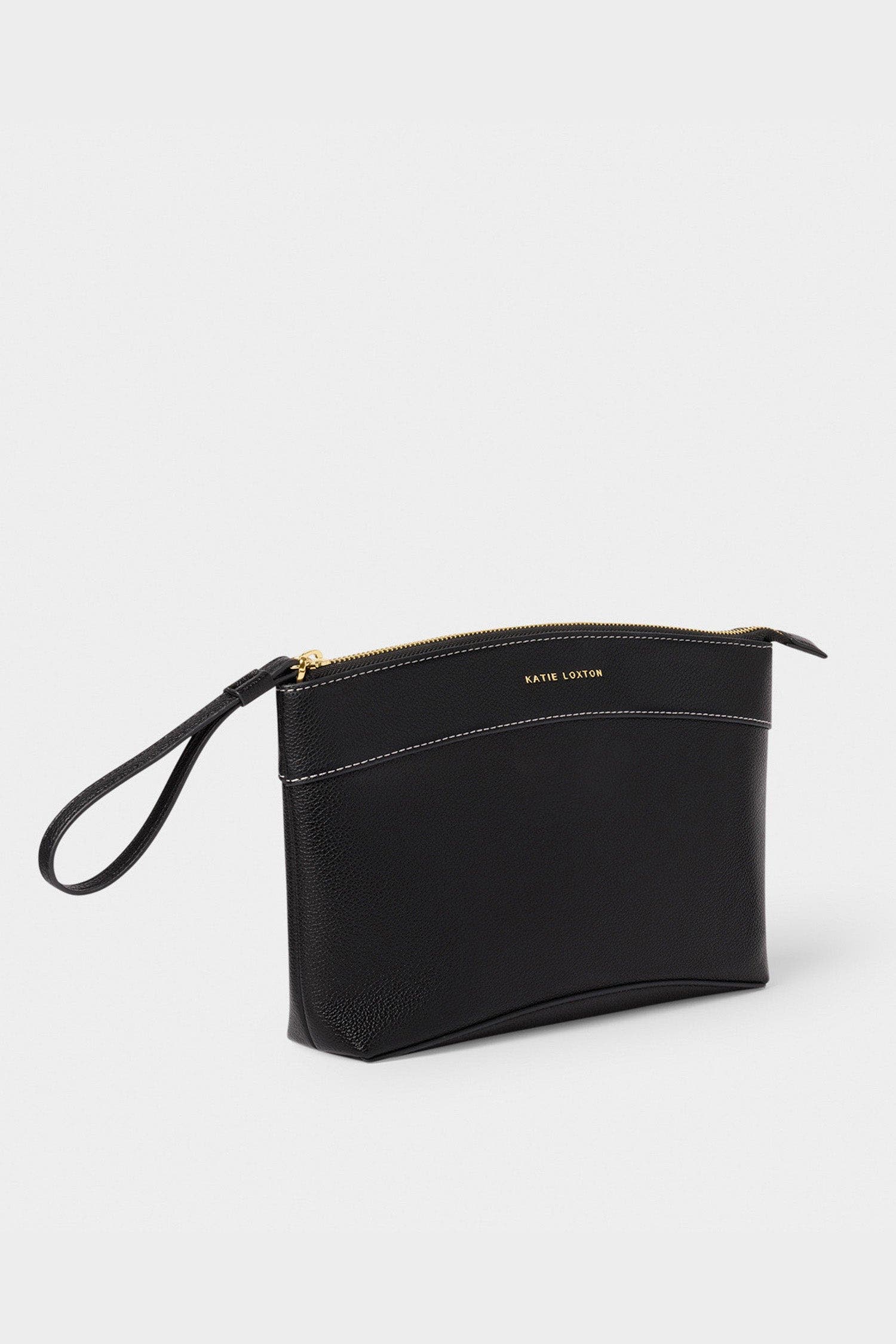 Katie Loxton Wristlet Clutch, Main, color, Black