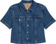 PAIGE Elly Short Sleeve Denim Jacket