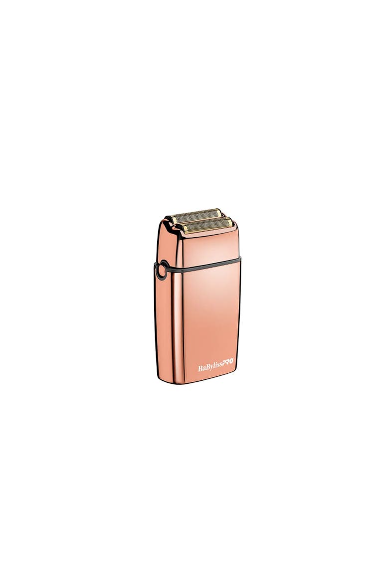 Cordless RoseFX Metal Double-Foil Shaver, Main, color, Ros Gold