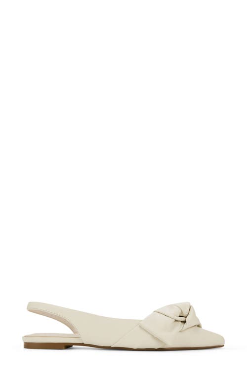 YOSI SAMRA YOSI SAMRA VIOLET HALF D'ORSAY POINTED TOE SLINGBACK FLAT