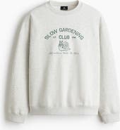 H&M Relaxed Fit Embroidery-motif Sweatshirt
