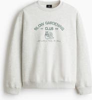 H&M Relaxed Fit Embroidery-motif Sweatshirt