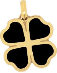 The Lovery Fine Jewelry Onyx Lucky Clover Charm