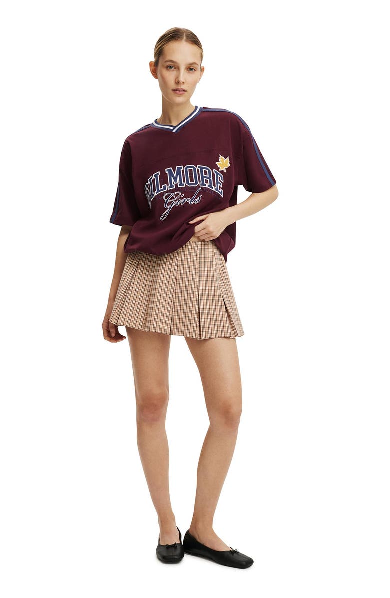 Cotton On Women's Lcn V Neck Retro Graphic Boxy Tee, Alternate, color, Gilmore Girls Deep