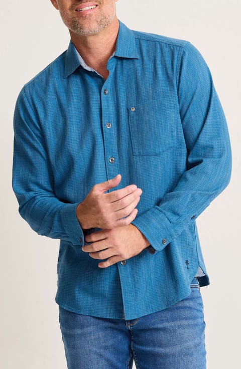 Dorado Stretch Cotton Button-Up Shirt