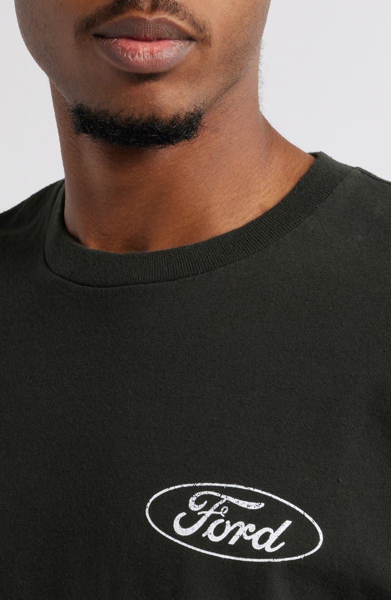 Merch Traffic Ford Motor Company Mustang Crop Cotton Graphic T-Shirt, Alternate, color, 