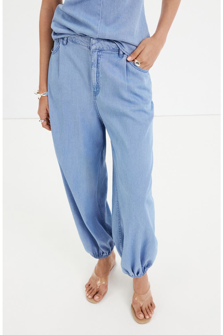 High Waist Baggy Jeans, Main, color, LIGHT BLUE