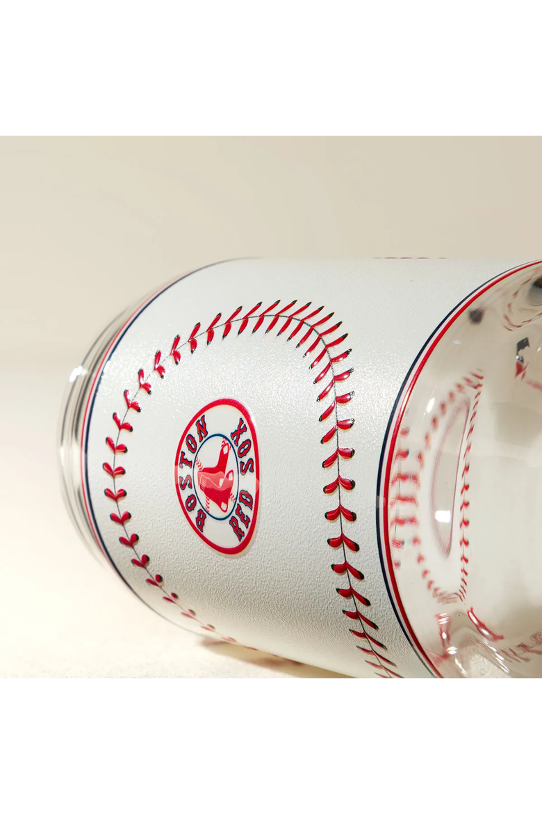 MLB First Pitch Baseball Glass, Alternate, color, Atlanta Braves