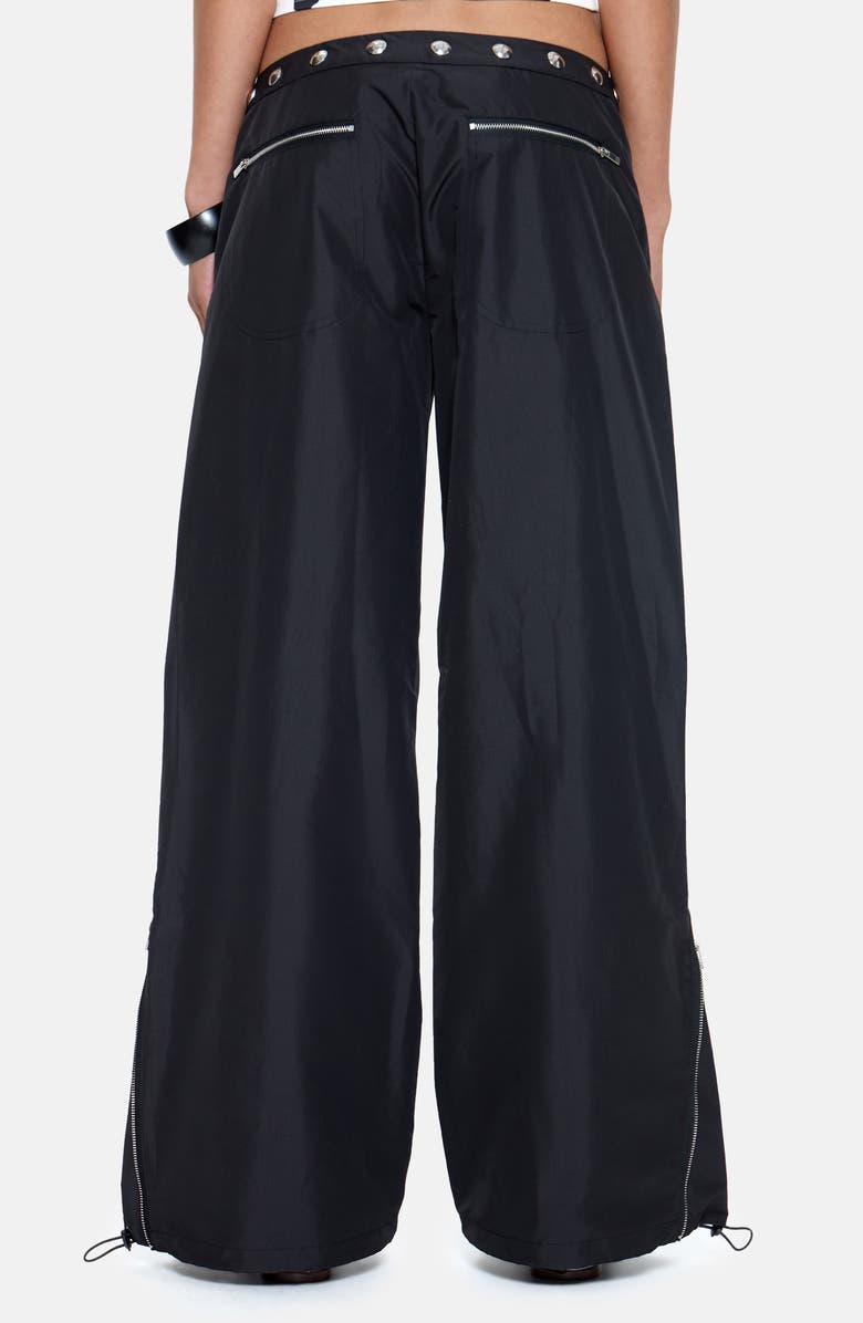 JADED LONDON Minimal Cargo Trousers, Alternate, color, Black