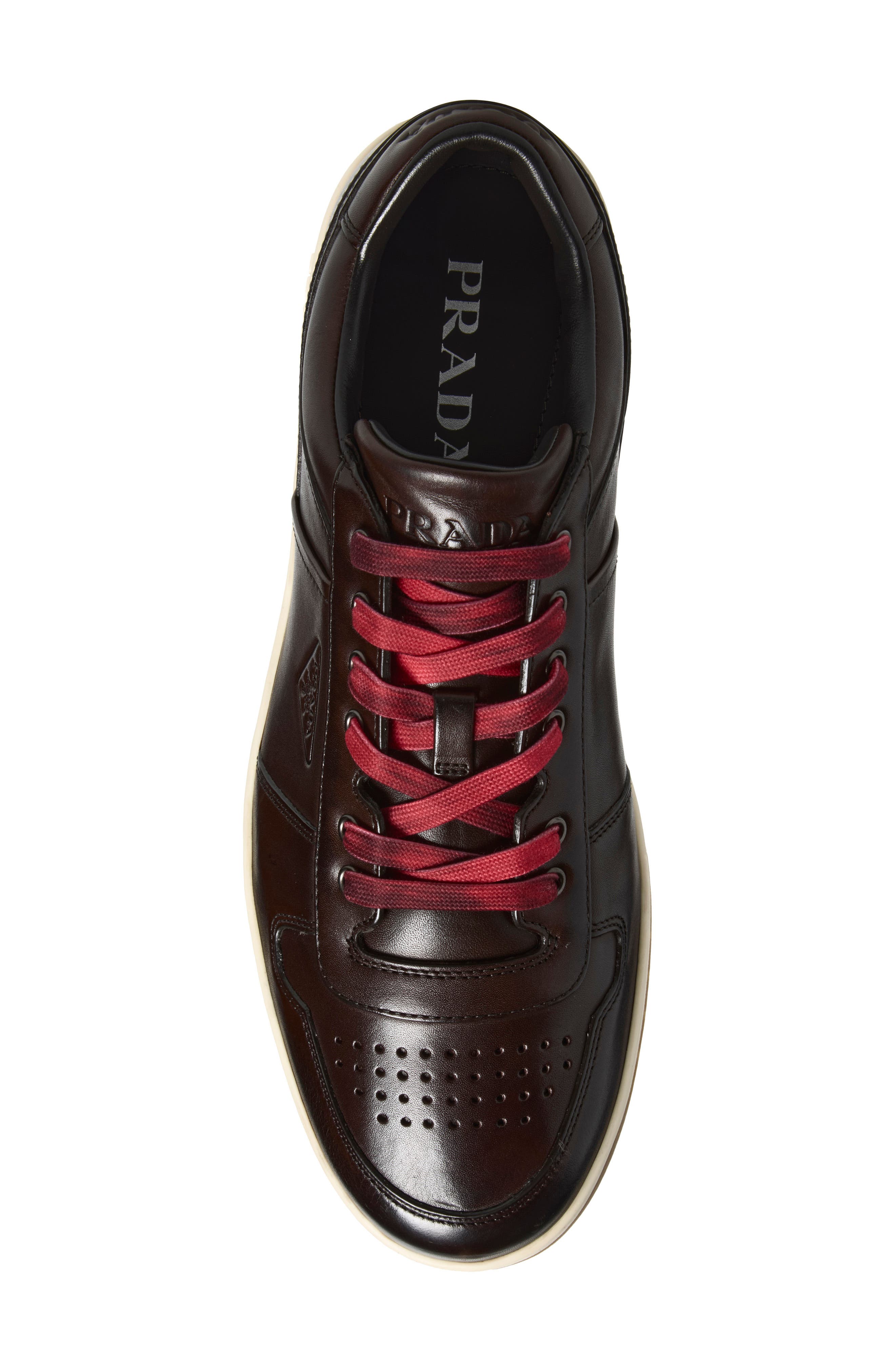 Downtown Hammer Leather Sneaker, Alternate, color, TEAK
