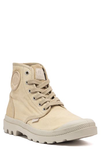 Palladium Pampa Hi Canvas Boot In Neutral
