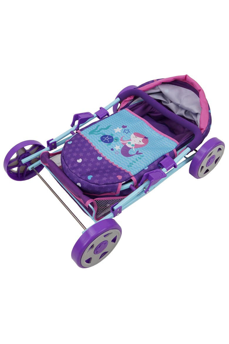 Mermaid Doll Pram, Alternate, color, Multicolored