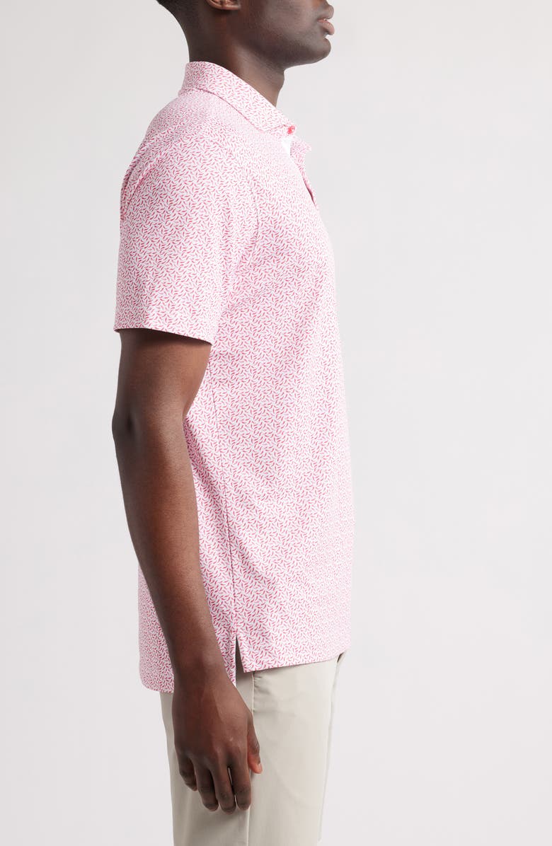 johnnie-O Caliente Pepper Print PREP-FORMANCE Golf Polo, Alternate, color, Lobster