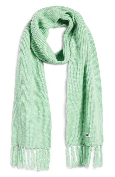 Speckle Extralong Fringed Wool Scarf