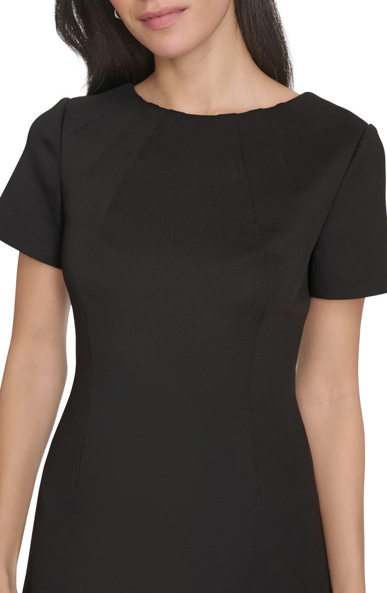 Calvin Klein Short Sleeve A-Line Dress, Alternate, color, 