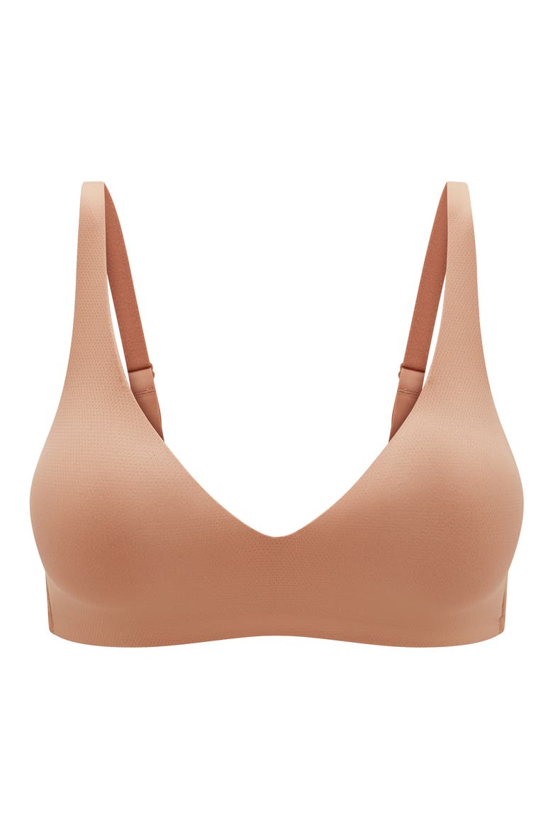 TempSync™ Wireless Plunge Bra, Alternate, color, MOCHA