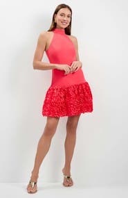 Trina Turk Tibaldi 3D Floral Mini Dress