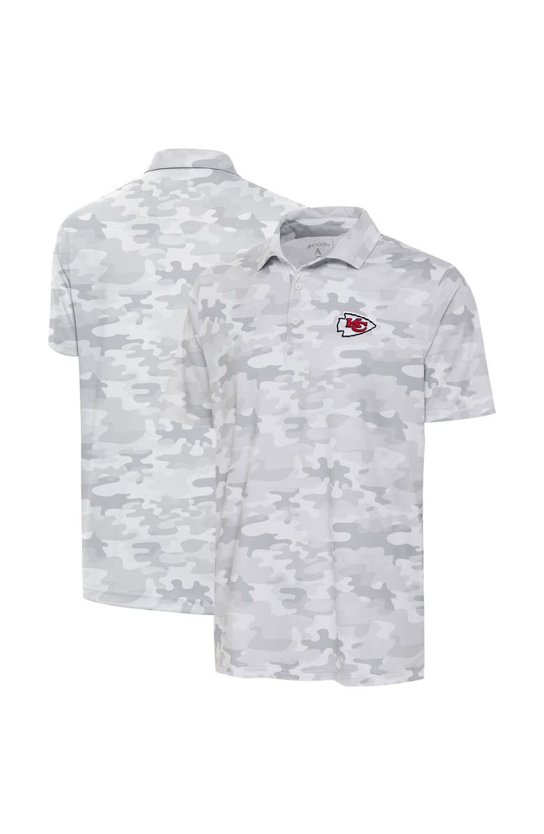 ANTIGUA Men's Antigua White Kansas City Chiefs Collide Polo, Main, color, 