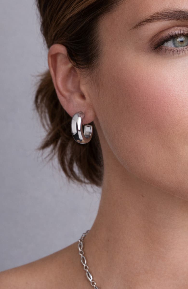 ARGENTO VIVO Chunky Hoop Earrings, Alternate, color, Silver