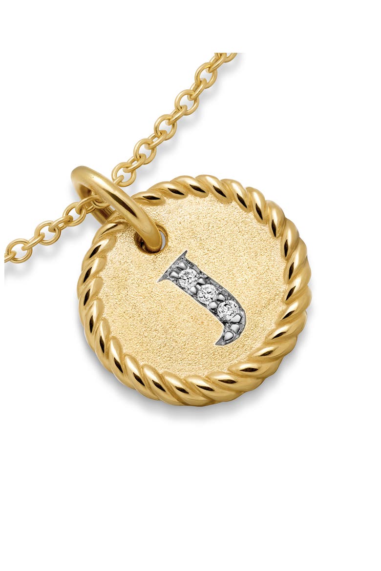 Cable Collectibles Diamond Initial Pendant Necklace, Alternate, color, J