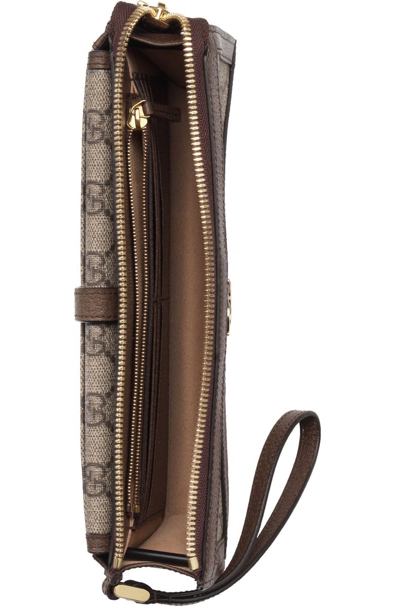 Gucci GG Supreme Canvas Travel Wristlet, Alternate, color,