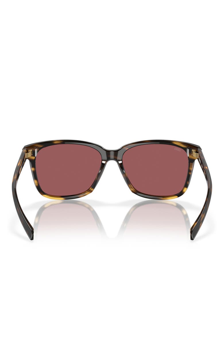 Phantos 57mm Polarized Sunglasses, Alternate, color, TORTOISE/ GOLD MIRROR 580G