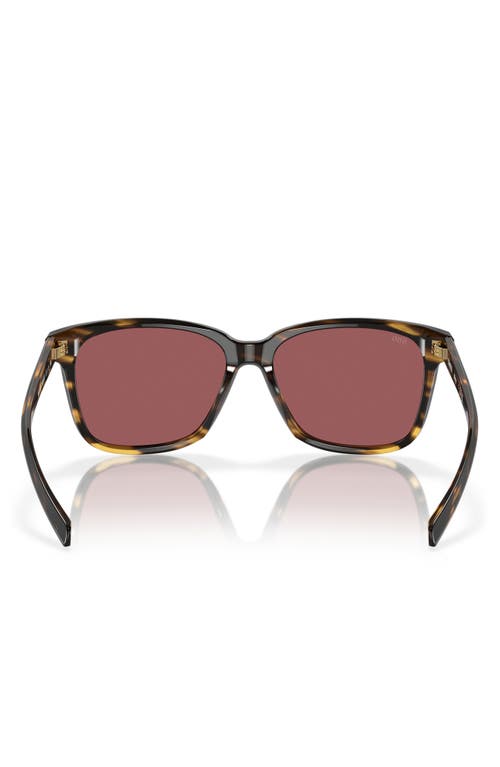 Costa Del Mar Phantos 57mm Polarized Sunglasses In Black