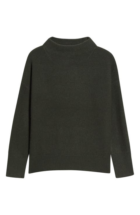 Boiled Cashmere Funnel Neck Pullover