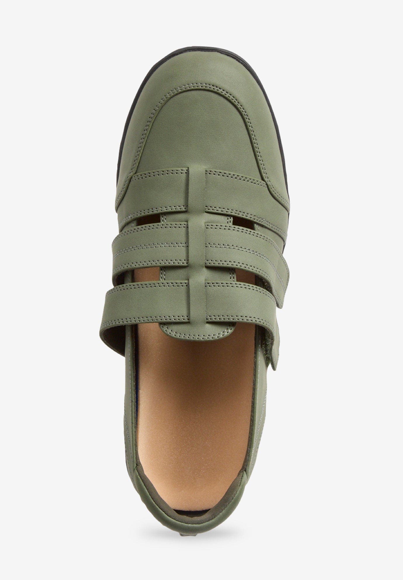 The Ellis Orthotic Flat, Alternate, color, DARK MOSS