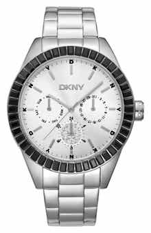 Crystal Embellished Three Hand Quartz Bracelet Watch, 40mm