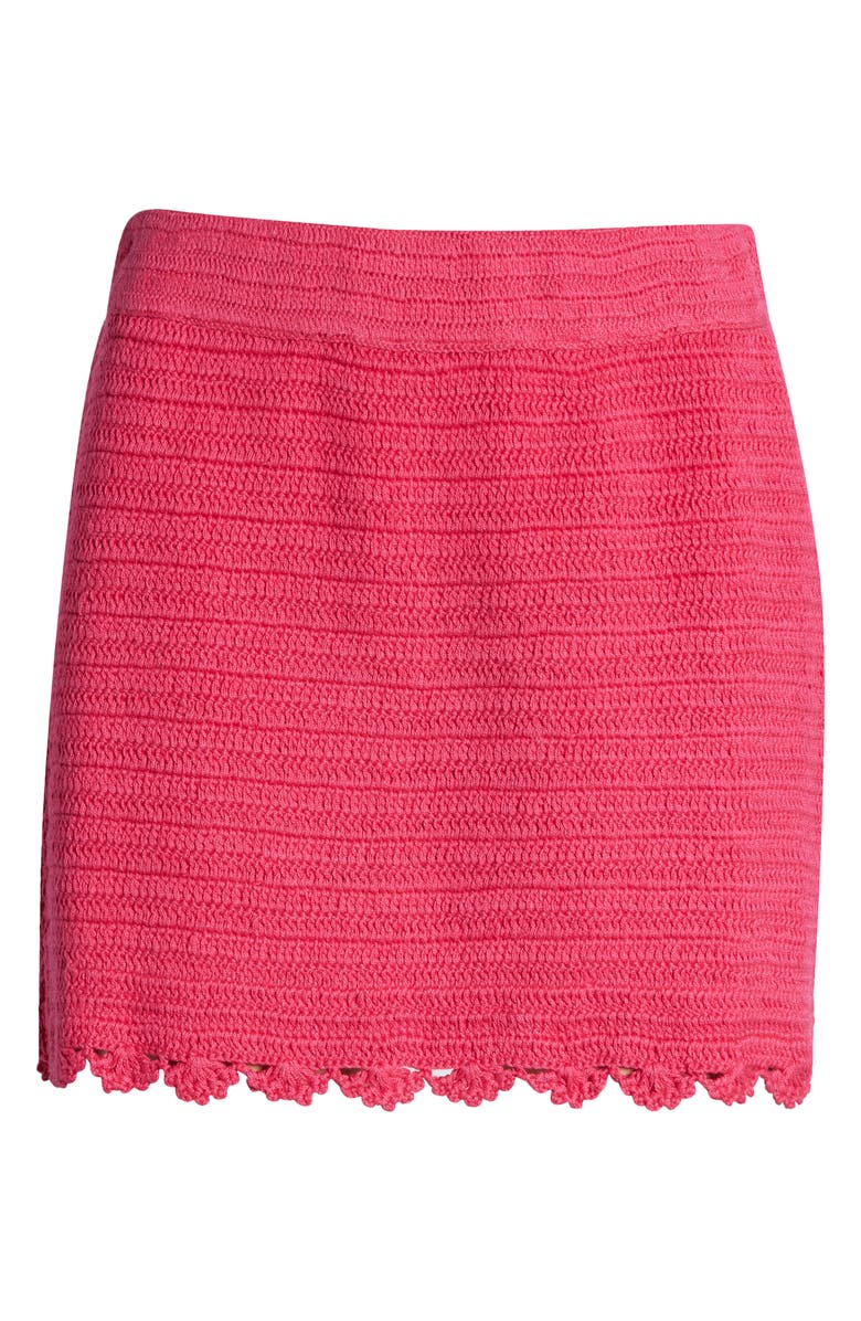 BP. Crochet Miniskirt, Alternate, color, Pink Magenta