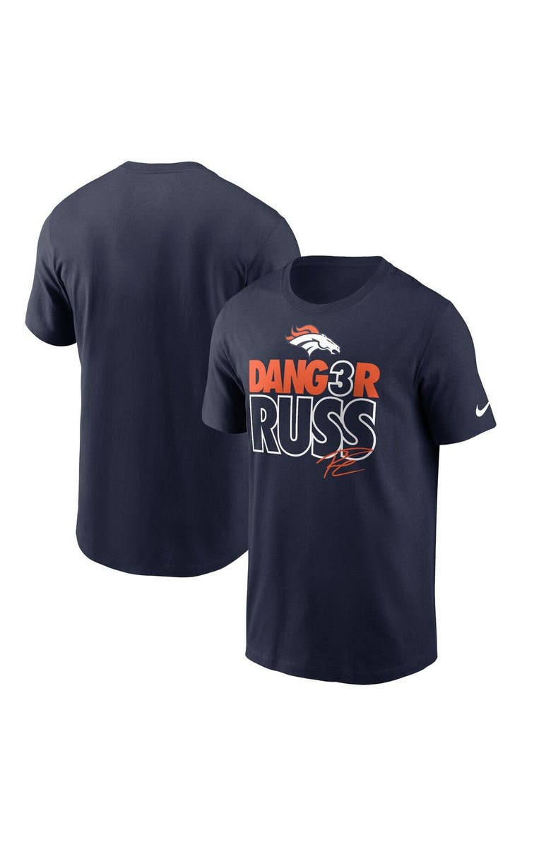 Nike Men's Nike Russell Wilson Navy Denver Broncos Player Graphic T-Shirt, Main, color, 