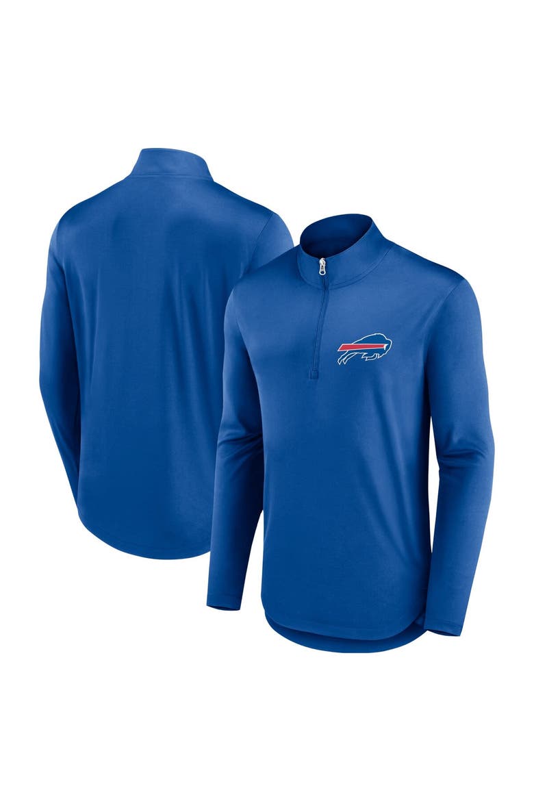 Men's Fanatics Branded Royal Buffalo Bills Quarterback Quarter-Zip Top, Alternate, color, Royal