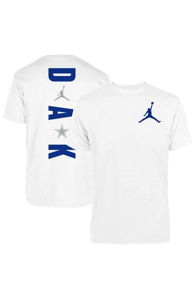 Jordan Brand Men's Jordan Brand Dak Prescott White Dallas Cowboys Vertical Graphic T-Shirt, Alternate, color, White