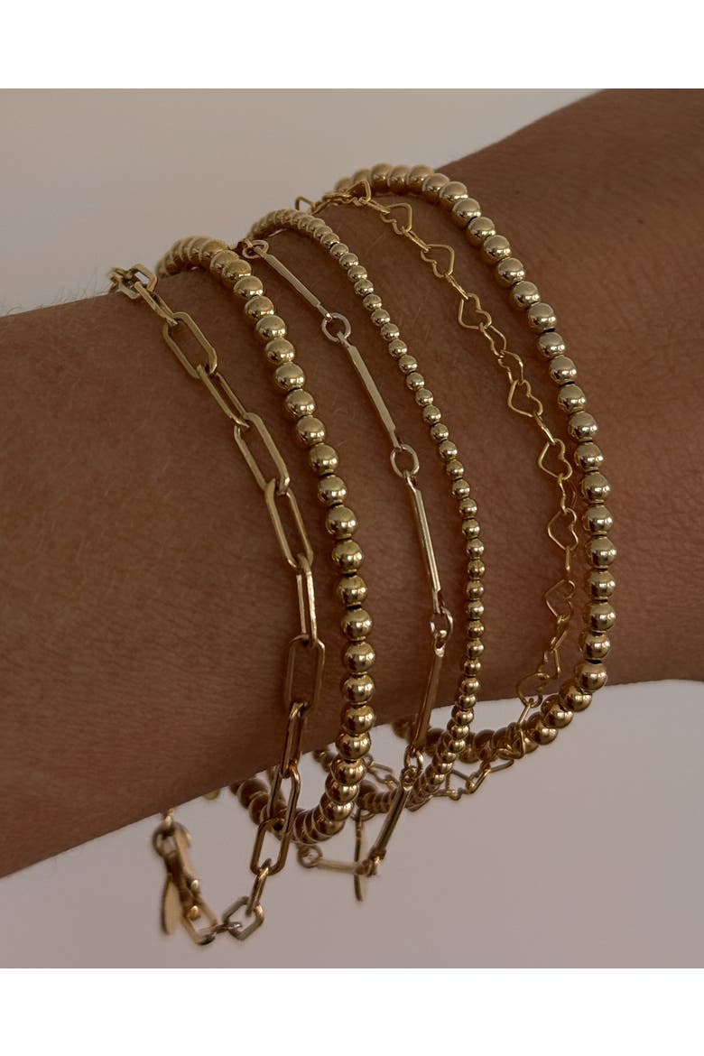 Heartstring Bracelet, Alternate, color, Gold